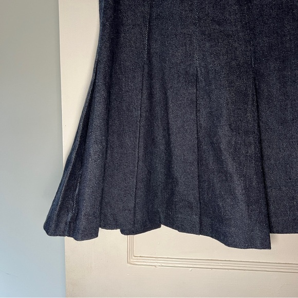 Reformation Denim Pleated Skirt - Picture 6 of 9